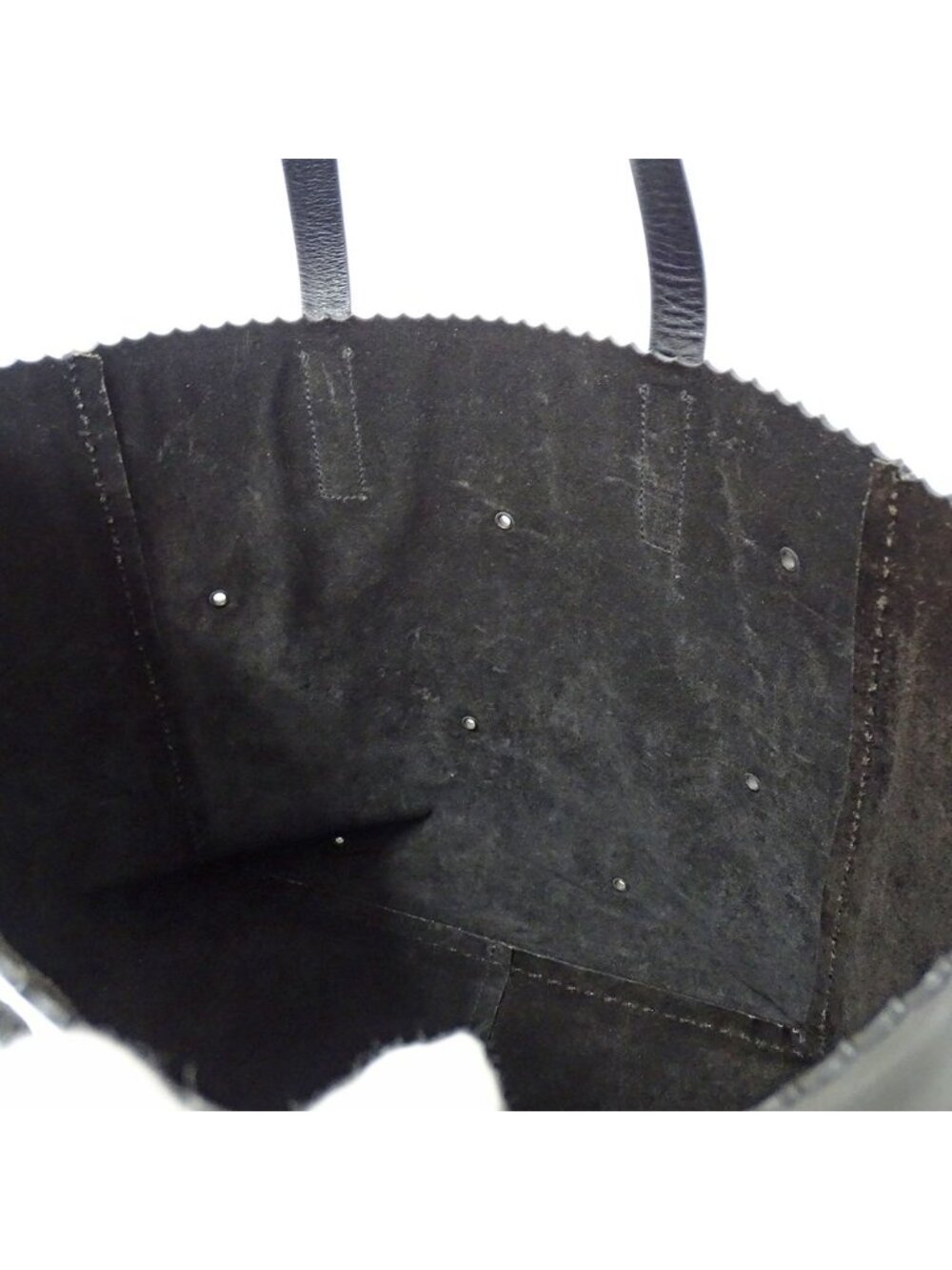 Prada Tote Leather Black Flower - Picture 7 of 13